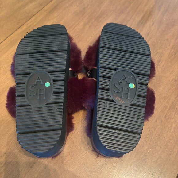 Lexi Faux Fur Platform Sandal - Yellow | JW PEI NWOT Ash Volga Faux Fur Studded Platform Slip-on Slippers/Sandals. Sz 39/8.5